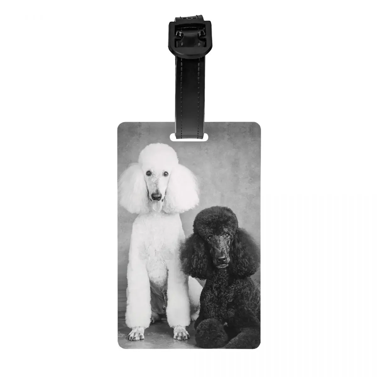 Poodle Dog Luggage Tags for Suitcases Funny Pudel Caniche Baggage Tags Privacy Cover ID Label