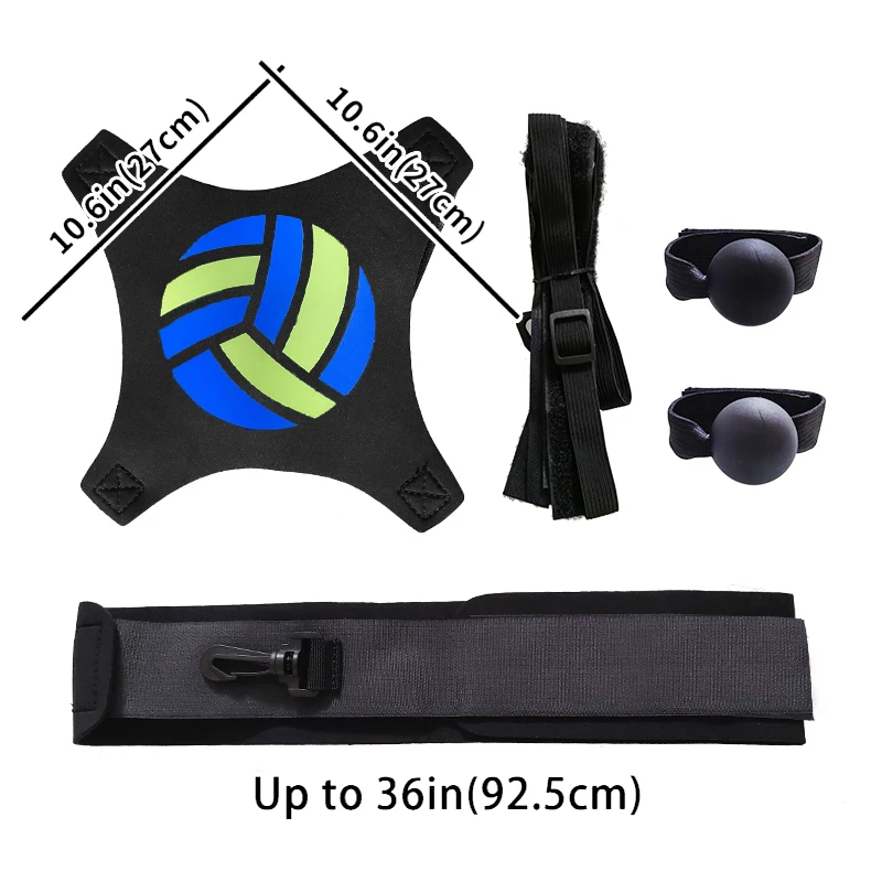 Volleyball Training Throw Solo Practice Training Aid Control Skills Adjustable Waist Belt&a Pair Hand Orthotics