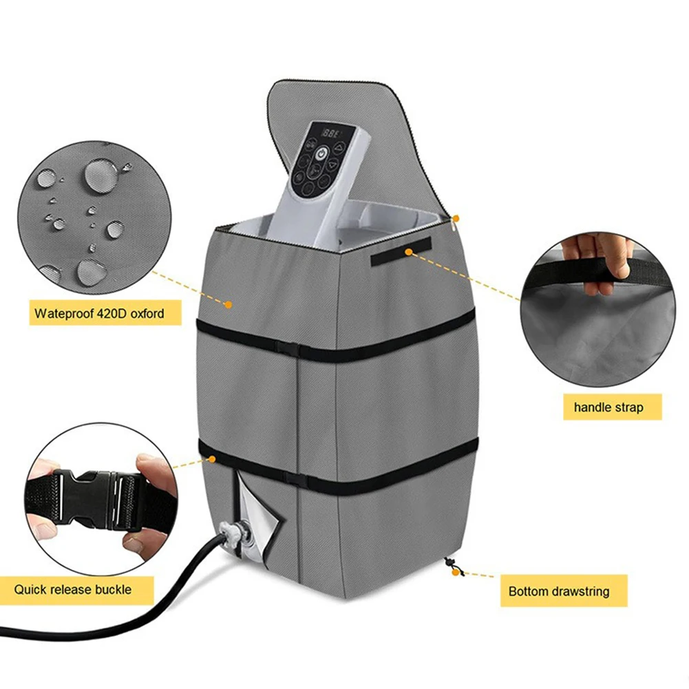 Description Picture 4 of itemWater Heater Pump Cover Inflatable Spa Water Heater Pump Cover For For Outdoors Most Spa Supplies 43*38*54 Cm