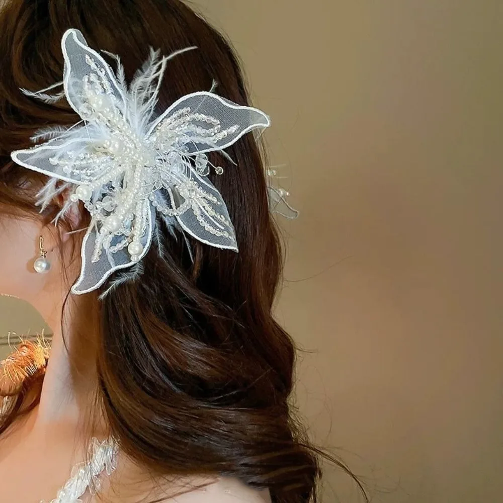 Lot De 3 Pinces à Cheveux Fleuries – Accessoire Mariage Ou Cérémonie (crème, Vintage)