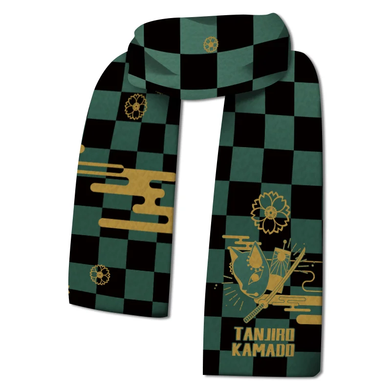 Demon Slayer: Kimetsu No Yaiba Anime Scarf Kamado Tanjirouagatsuma Zenitsutomioka Giyuu Anime Winter Warm Xmas Gift