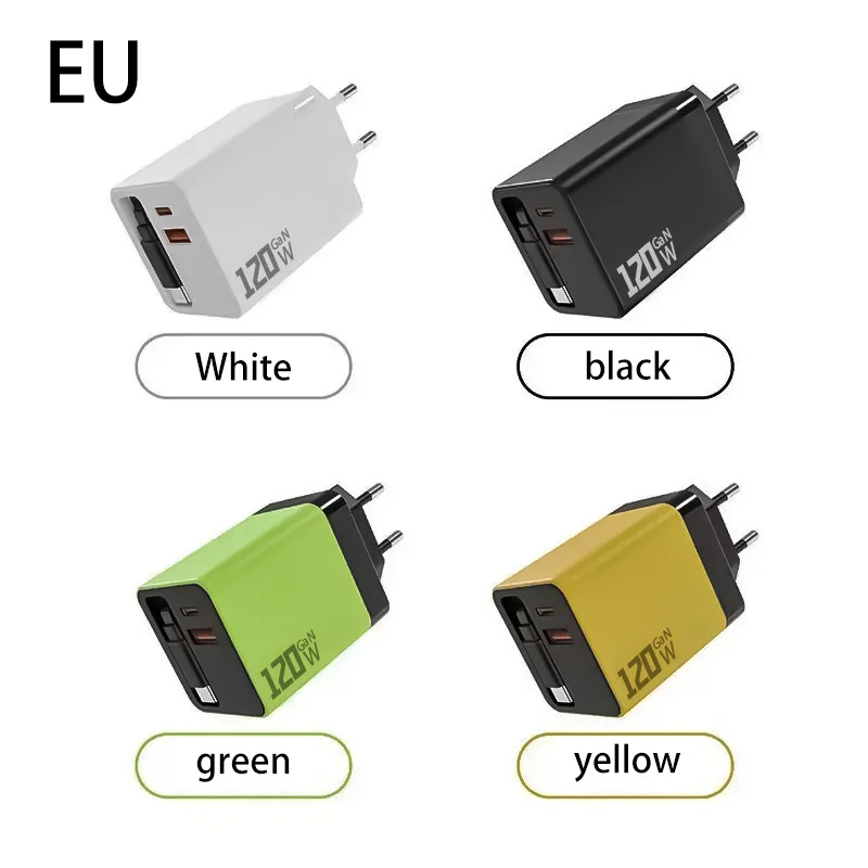 รูปสินค้า หัวชาร์จ GaN 120W ชาร์จเร็ว พร้อมสาย Type-C 80 ซม.