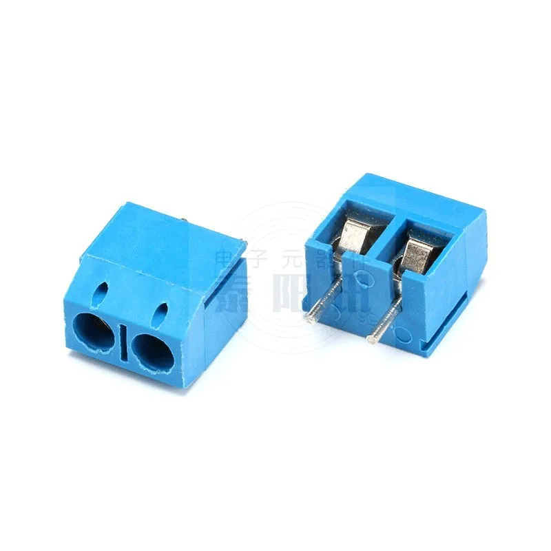 

50pcs 2 pin / way 5.0mm Screw Terminal Block Connector