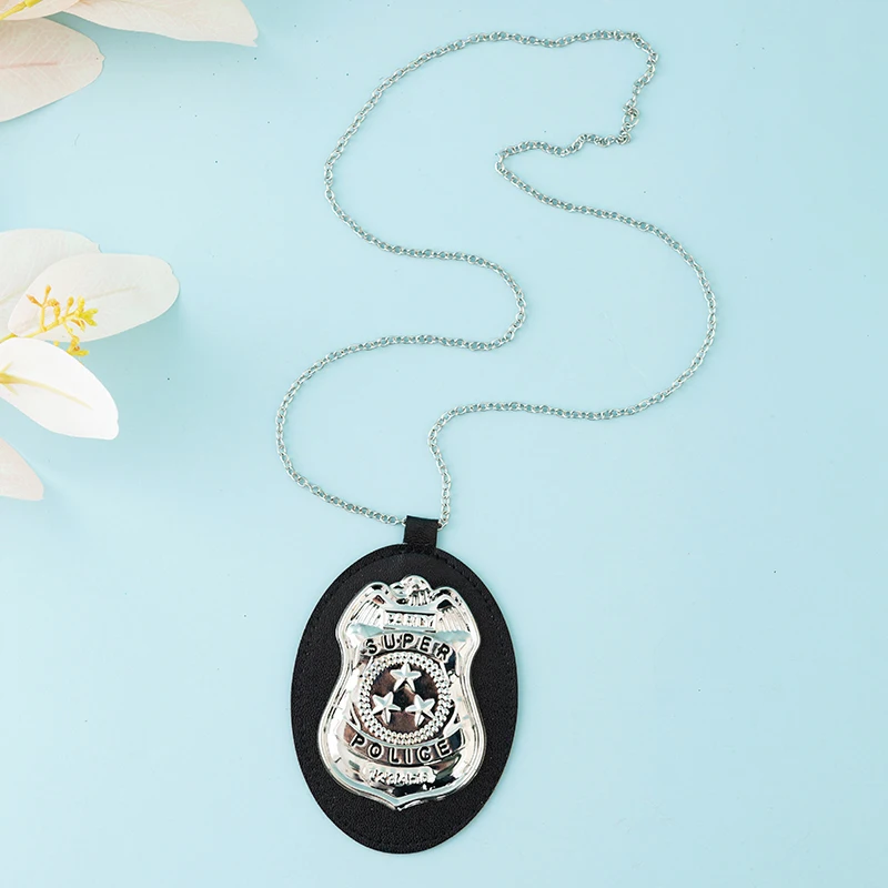 Dress Up Occupation Pretend Play America Police Necklace for mens