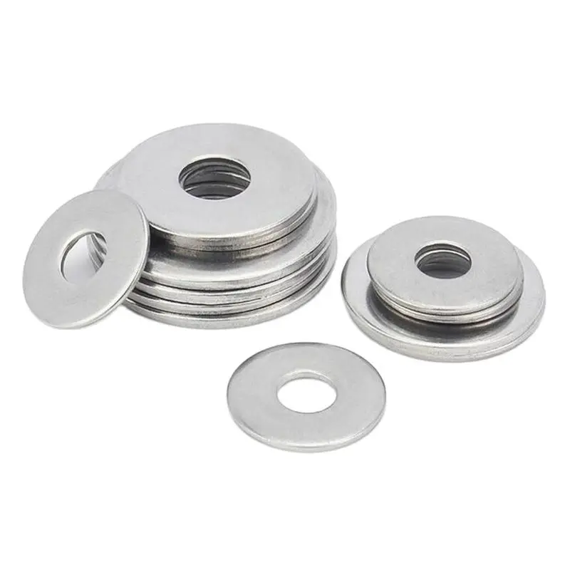 

304 Stainless Steel Flat Washer M1.6 M2 M2.5 M3 M3.5 M4 M5 M6 M7 M8 M10 M12 M14 M16 M18 M20 M22 M24 M27 M28 M30 M33 M35 M40