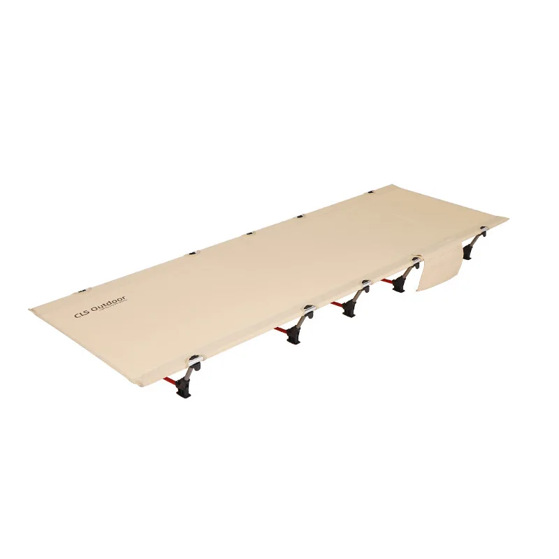 

Camping Ultra-light Camp Bed Aluminum Alloy Fully Foldable Portable Oxford Cloth Easy-care Outdoor Single Simple Folding Bed