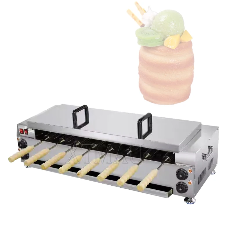 Commercial Ice Cream Cone Chimney Cake Oven Electric Kurtos Kalacs