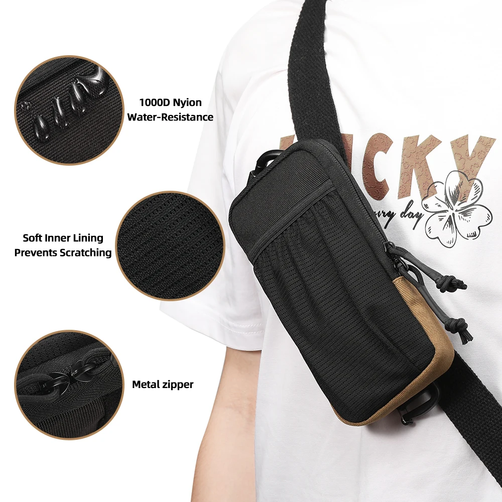 Versatile Molle Phone Belt Pouch - Durable and Convenient Cell Phone Holder