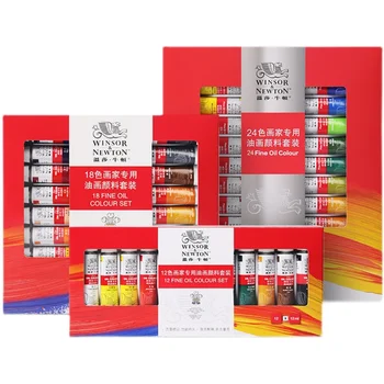 WINSOR & NEWTON 12/18/24 Colors Oil Painting Pigments perfect for Beginners 1