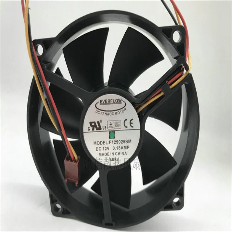 9025 F129025Sm 12V 0.18A Three-Wire Cpu Circular Chassis Cooling Fan