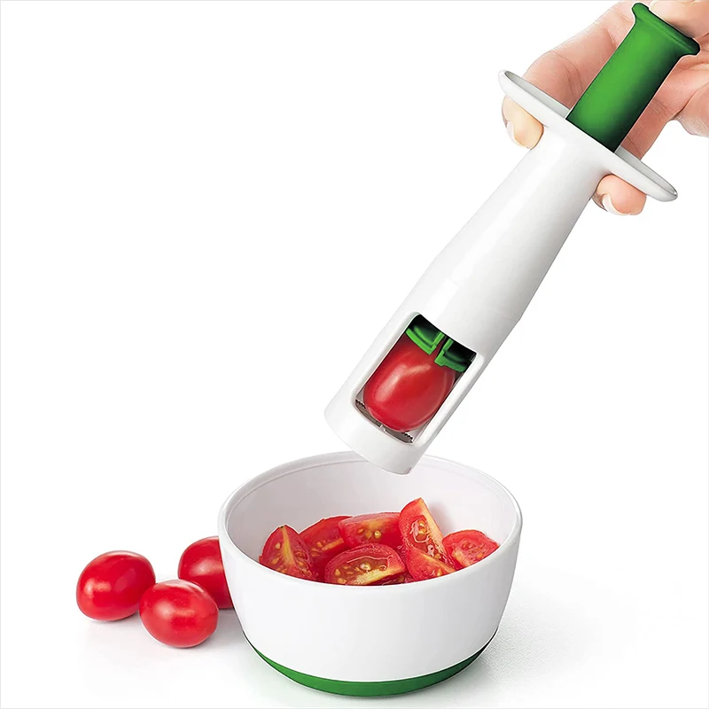Small Fruit Splitter Tools Creative Grape Tomato Cutter Slicer for Kitchen  Salad Baking Cooking Accessories Manual Cut Gadget - AliExpress