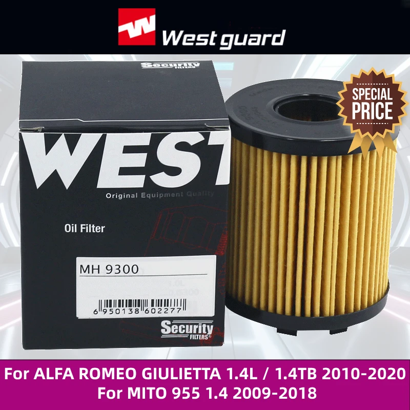 Oil Filter For ALFA ROMEO GIULIETTA 1.4L / 1.4TB 2010- MITO 955 1.4 2009-