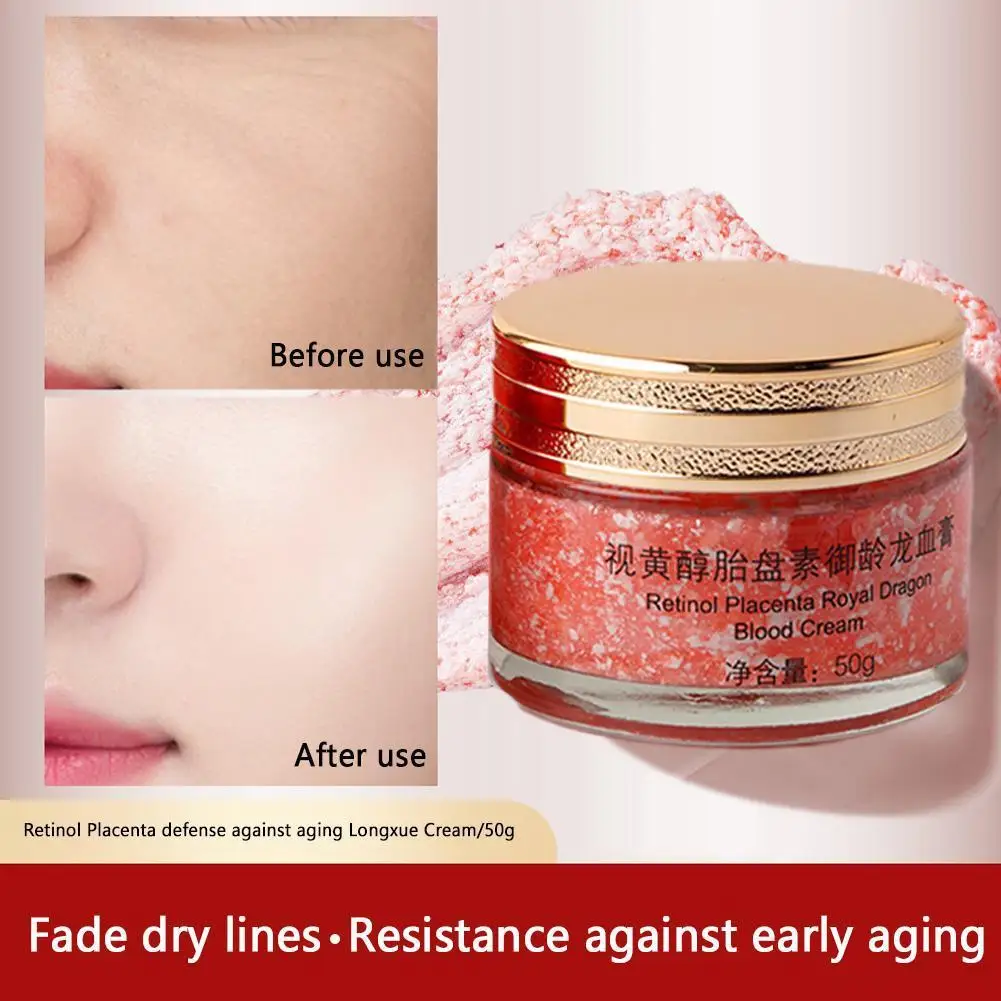 

50g Retinol Placenta Dragon Blood Whitening Cream Kirin Repairs Skincare Skin Firm Face Cream Cream Blood Dragon Anti-wrink 1pcs