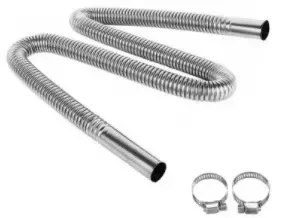 60-300cm Air Parking Heater Stainless Steel Exhaust Pipe Tube Gas Vent Fit Air Diesels Parking Tank Car Heaters Accessories air heater air heater duct pipe air heater exhaust pipe