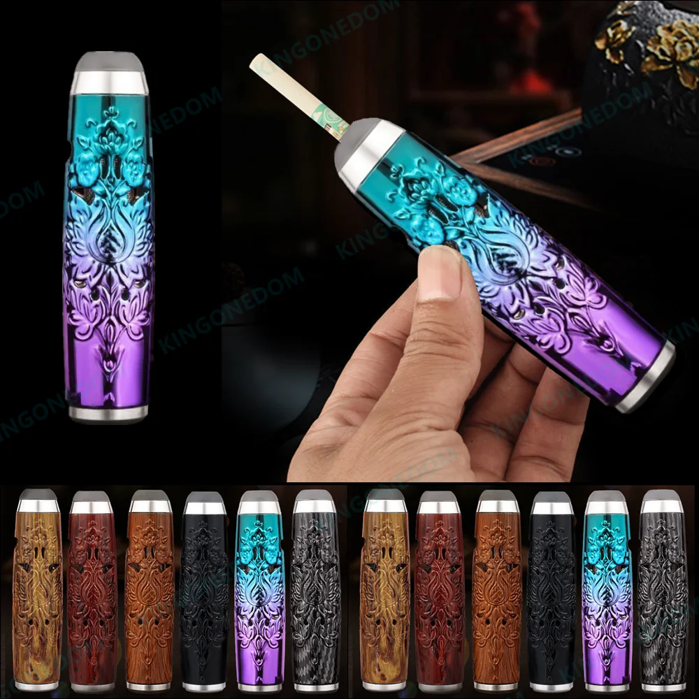 Portable Ashtray Cigarettes Ashtray New Embossed Mini Ashtrays Portable Outdoor Fire Resistant Handheld Anti Soot-flying Cigarette Ashtray For Car with Box