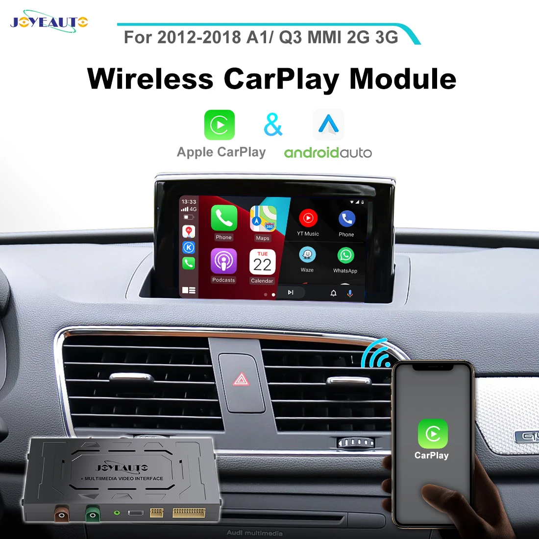 Joyeauto Draadloze Apple Carplay Voor Audi A1 Q3 Mmi Rmc Carplay