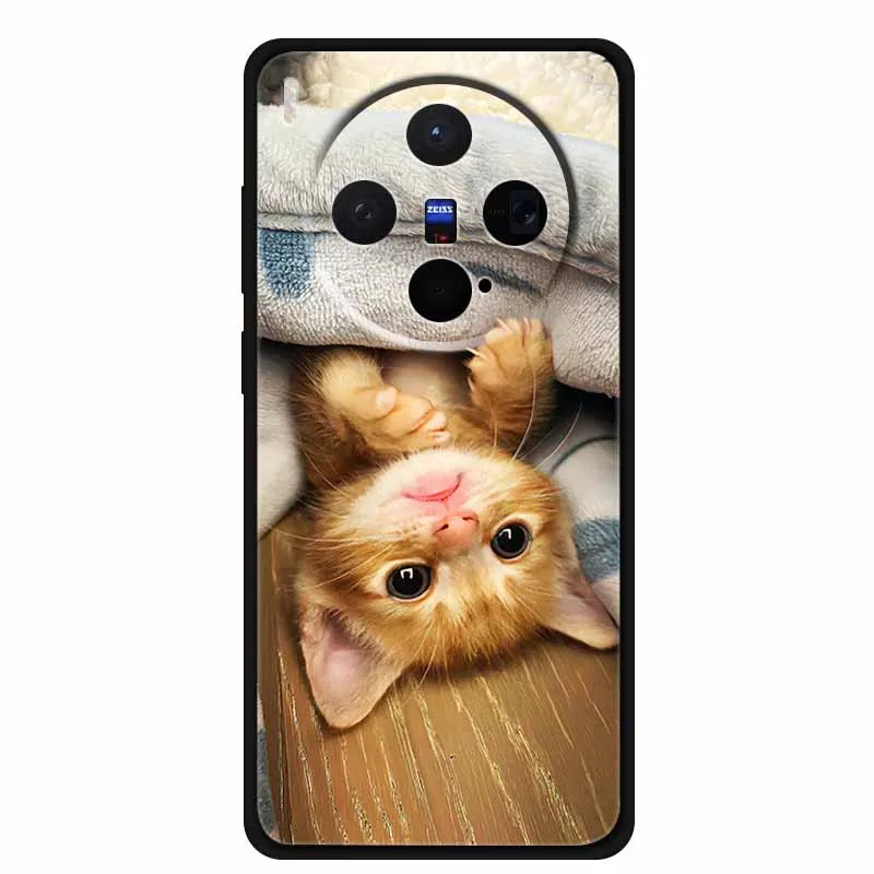 Black TPU Soft Silicone Phone Case  - Fashionable Anime Design with Protective Bumper