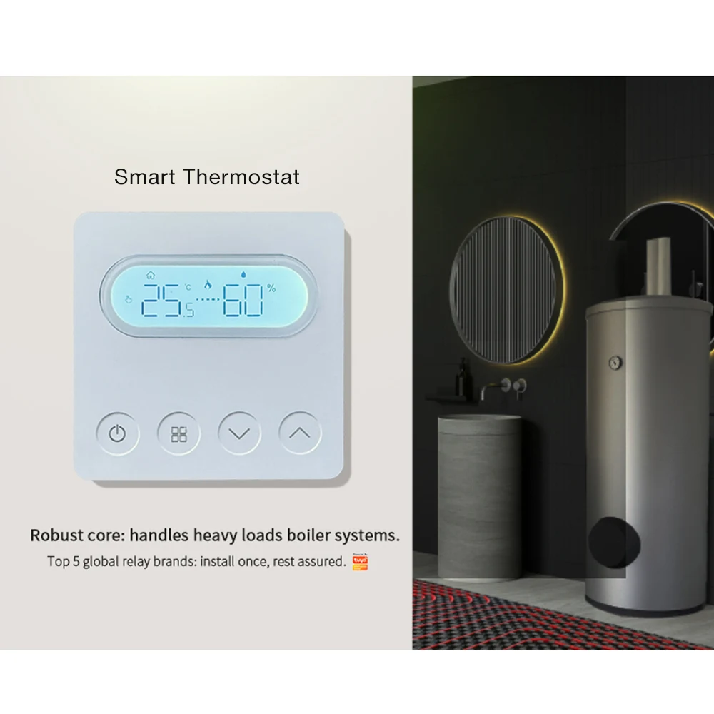 Tuya Zigbee Smart Thermostat Room Temperature Controller
