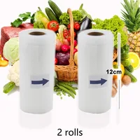 Food Vacuum Bags For Kitchen BPA-Free For Vacuum Sealing Machine Fresh-keeping Non-toxic Food Sealer Bag 5 Rolls 12cm*500cm 2