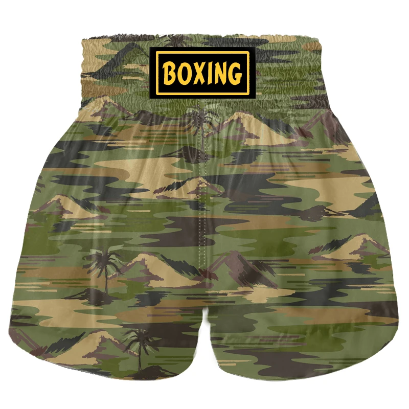 Boxing shorts Men and women Camouflage printed shorts Muay Thai MIXED martial arts Taekwondo breathable Sports Beach surf