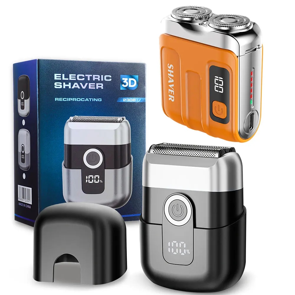 Waterproof Electric Shaver for Men with Digital Display