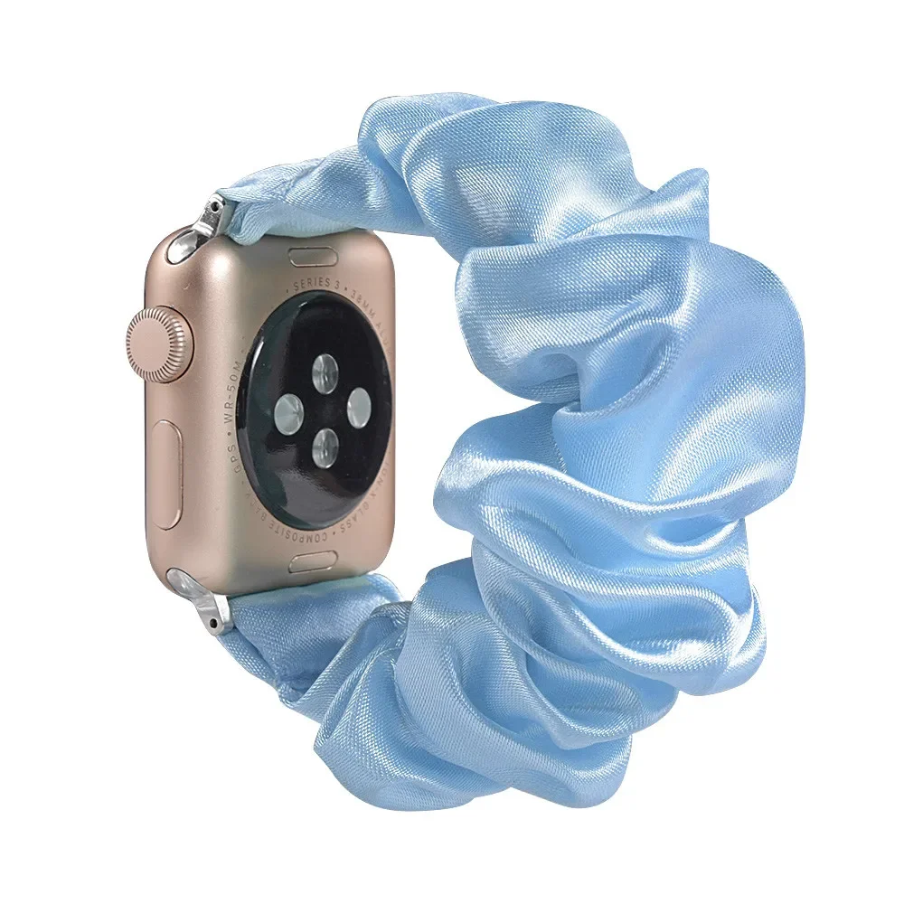 Enhanced Product Title: Stylish Adjustable Elastic Scrunchie Watch Band Strap