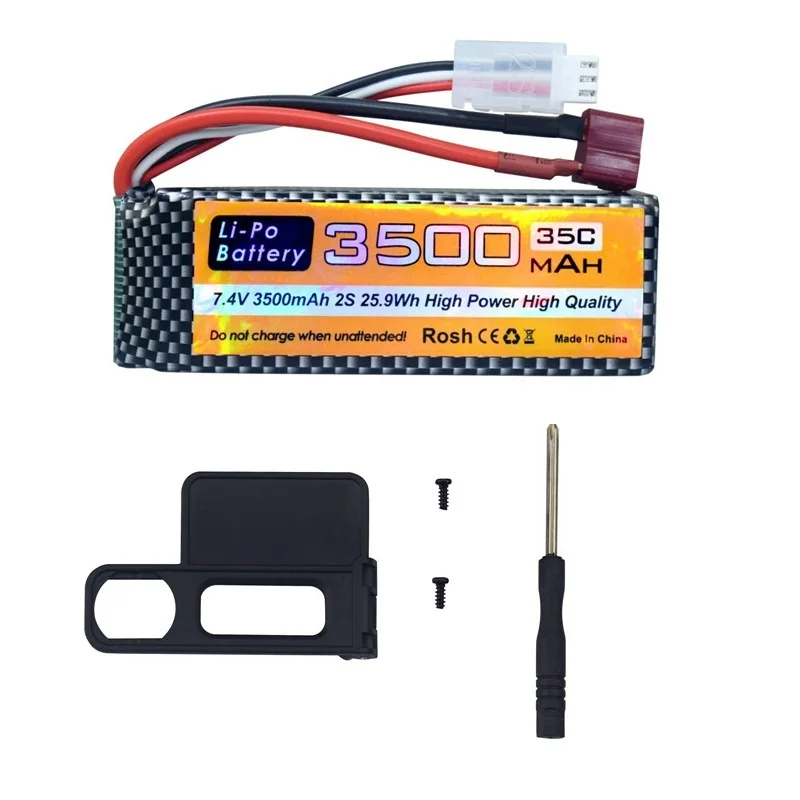 Chargeur inclus avec batterie LiPo 7.4V 1500mAh pour RC voiture camion, prêt à l'emploi