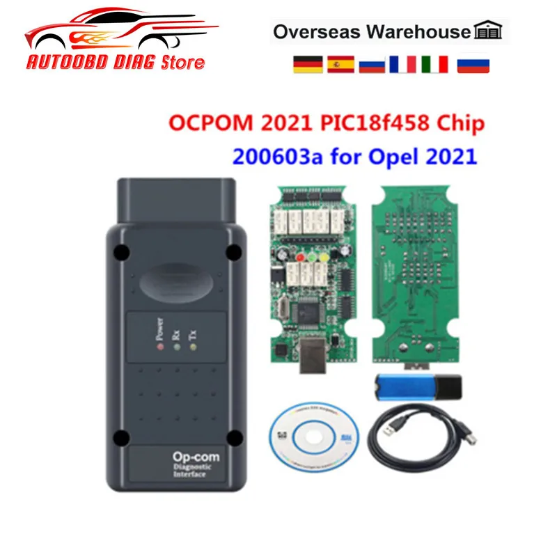 Outil de Diagnostic OPCOM 2021 200603a V1.95, Mise à Jour Flash pour Opel -  AliExpress