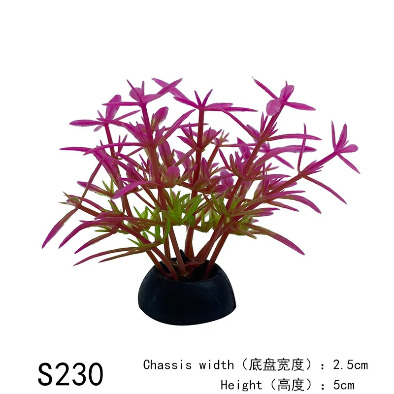 1-5 Simulation Artificial Plants Aquarium Decor Plastic Underwater Weed Grass Aquarium Accessories Fish Tank Decoration Ornament 