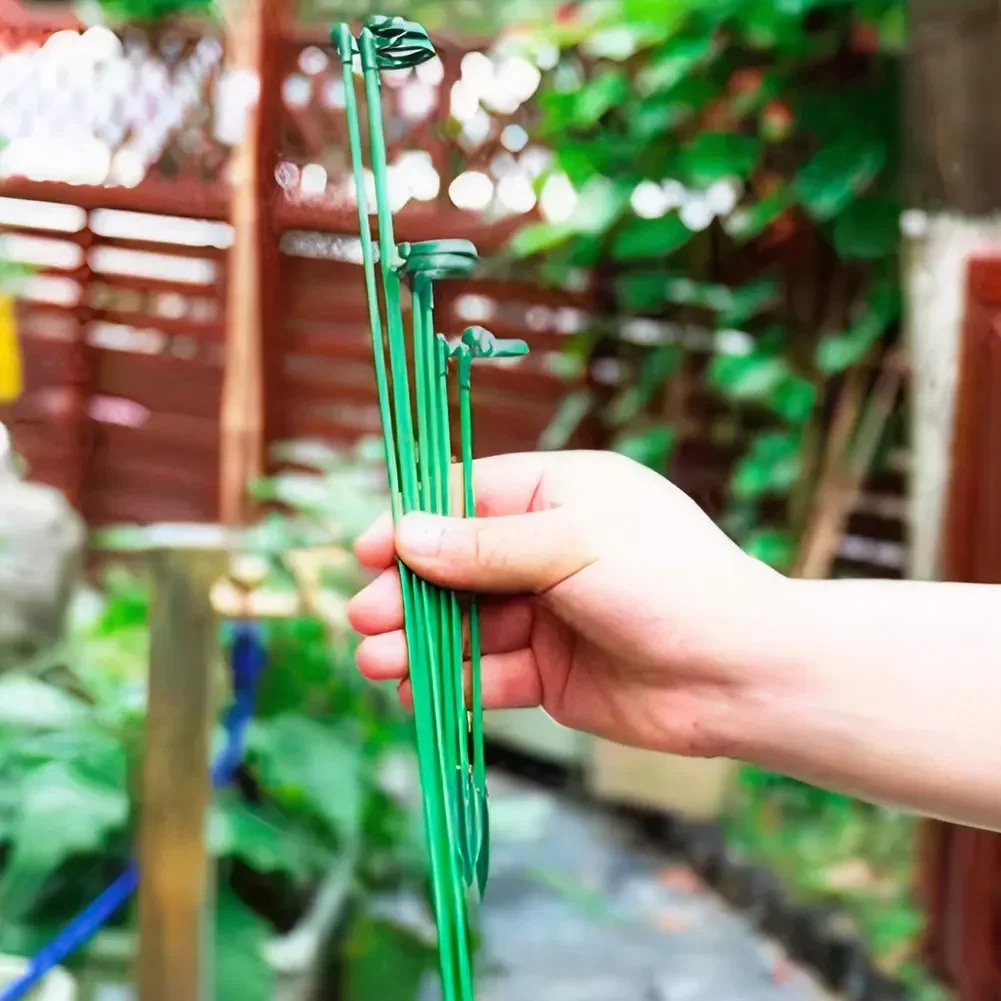 10/30 Pack 17/27/37/48cm Plant Stakes Reusable Plant Support Sticks Flower Stakes for Indoor and Outdoor Plants Flowers Tomatoes