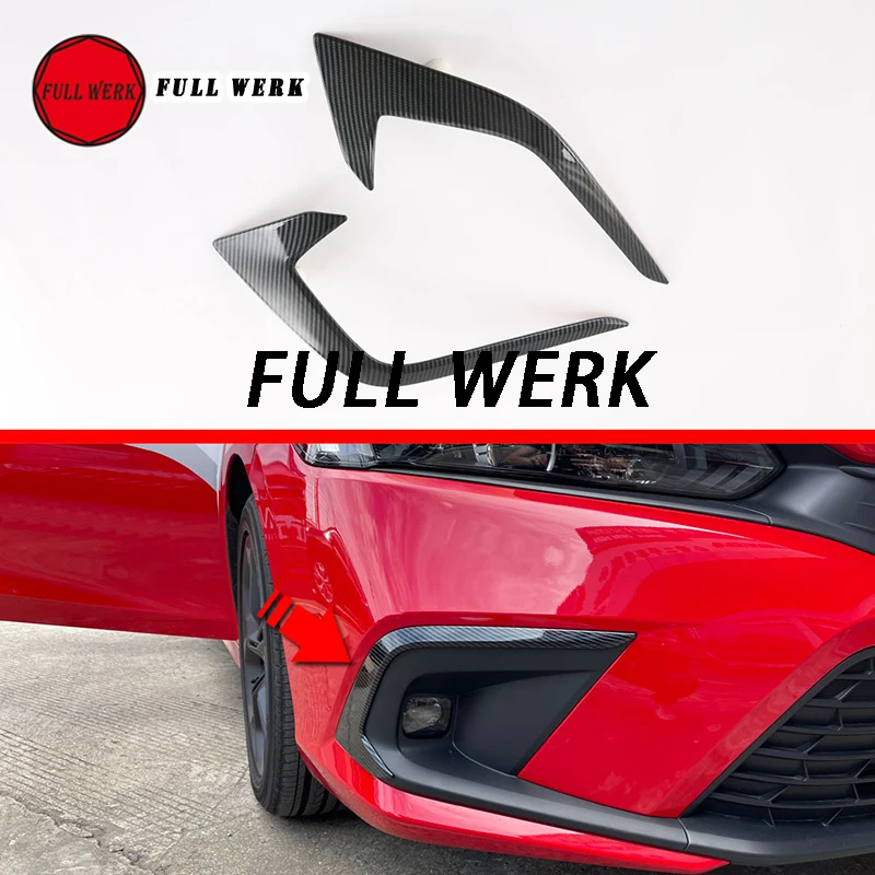 

Передняя противотуманная фара из АБС-пластика, 1 комплект, отделка, декоративная крышка, наклейка, рамка для Honda 11-го поколения Civic 22, внешний аксессуар