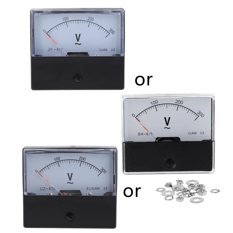 AC 0-300V Analog Panel Volt Voltage Meter Voltmeter Gauge Used for