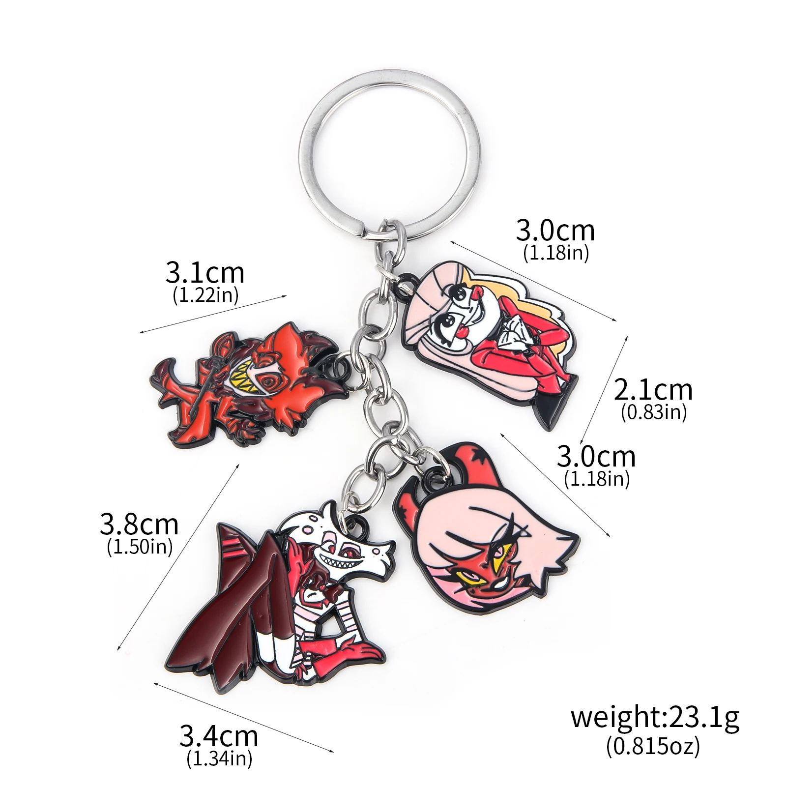 Husk Hazbin Hotel Keychain cute chibi Husk charm - Etsy 日本