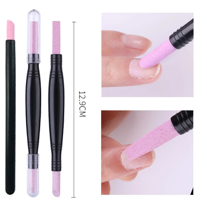 Nail Art Pusher Manicure Tools Nail Manicure Tools Manicure Pedicure Tools Cuticle Pusher Dead Skin Remover Quartz Stone Nail Pusher Scrub Pen Cuticle Remover Dead Skin Pusher Trimmer Professional Nail Art Care Manicure Tools