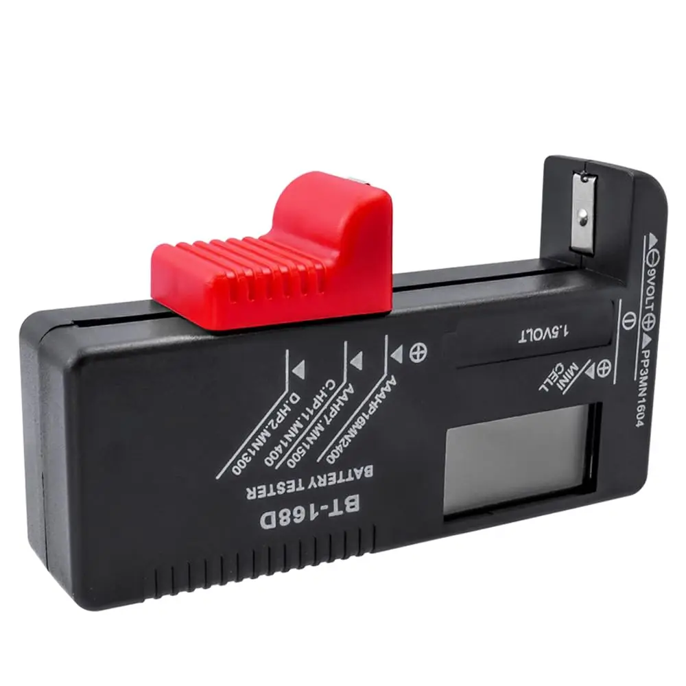Digital Battery Volt Tester Universal Digital LCD AA/AAA/C/D/9V/1.5V Button Cell Battery Volt Tester BT-168D Electric Test