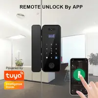 3D Face Recognition Smart Lock Infrared Sensor Tuya APP WIFI Biometric Electronic Fingerprint Unlock Glass Door Lock Office Door - Image 4