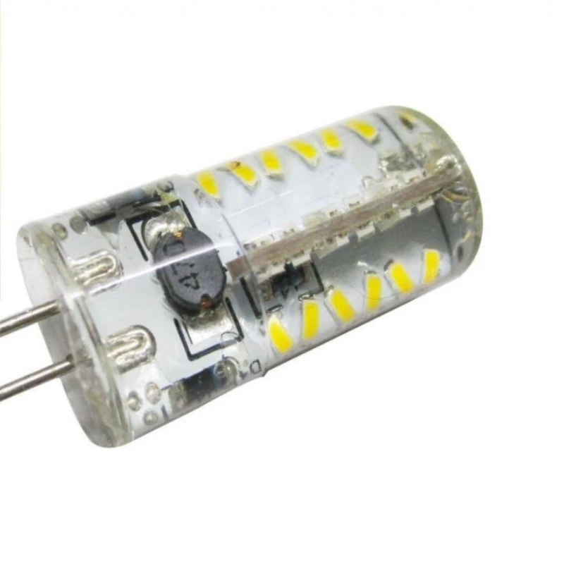 

G4 57-3014 SMD, яркая силиконовая кристаллическая лампа высокой мощности, 360 градусов, 3 Вт, 12 В переменного/постоянного тока, упаковка из 5 шт.