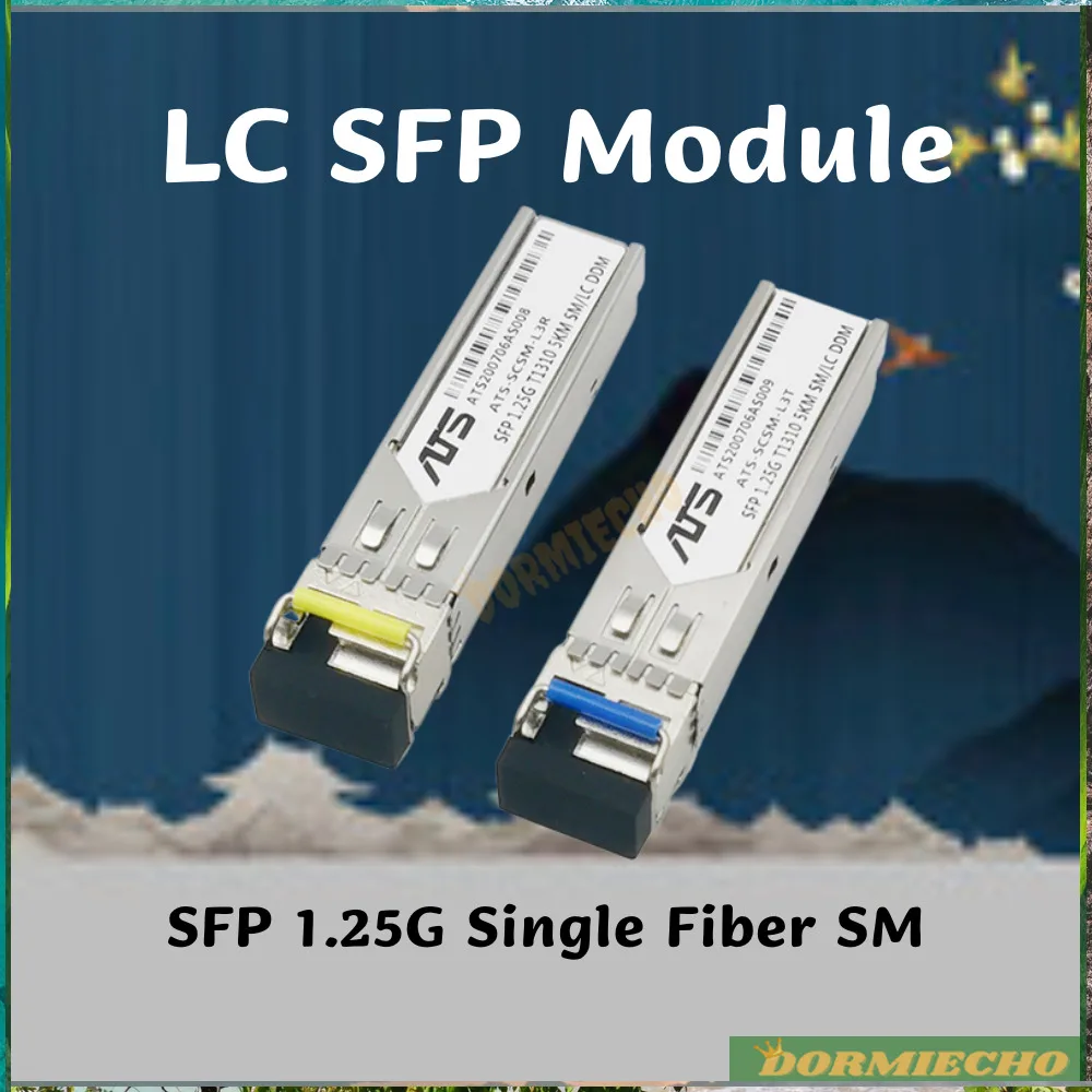 Modulo Interruttore Sfp In Fibra Originale Da 1Gb Ricetrasmettitore Modulo Sfp Lc Singolo Gigabit Ottico Compatibile Con Interruttore Mikrotik 3-80Km