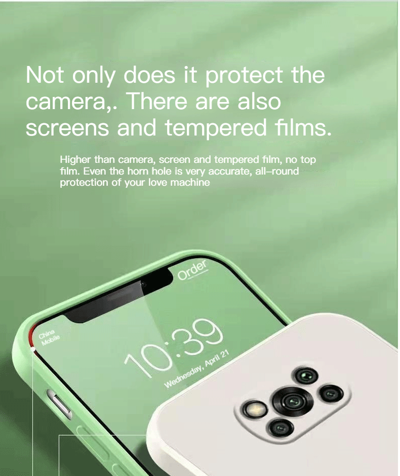 For Poco X3 Pro Original Square Fashion Phone Case For Poco X4 Pro X3 F3 Brand New Liquid Silicone Phone Case For Men And Women best iphone 12 pro case