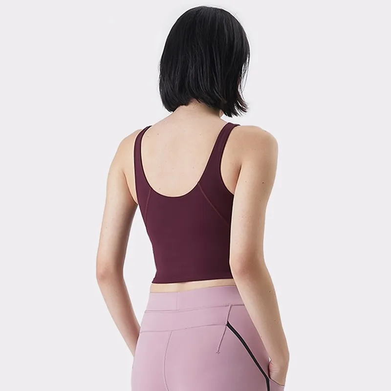 Solid Color Comprehensive Training Sports Tank Top Fitness Yoga Vest