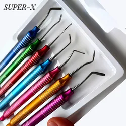 7Pcs/set Double Ended Dental Composite Resin Filling Spatula Restorative Instrument Filler Aesthetic Restoration Knife