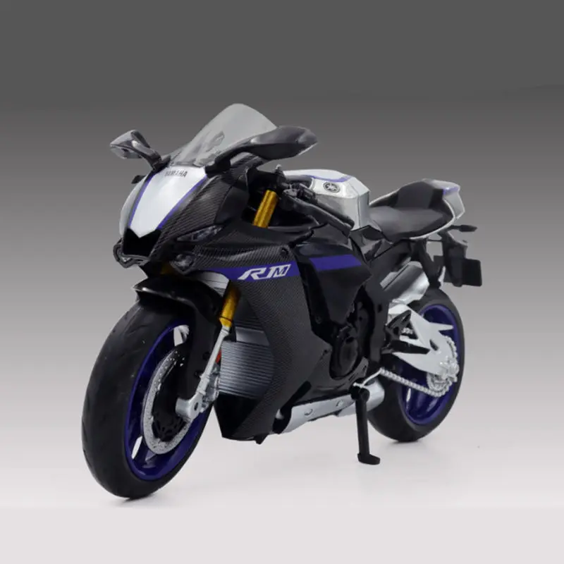 1 12 Yamaha YZF R1M Alloy Racing Motorcycle Model Simulation