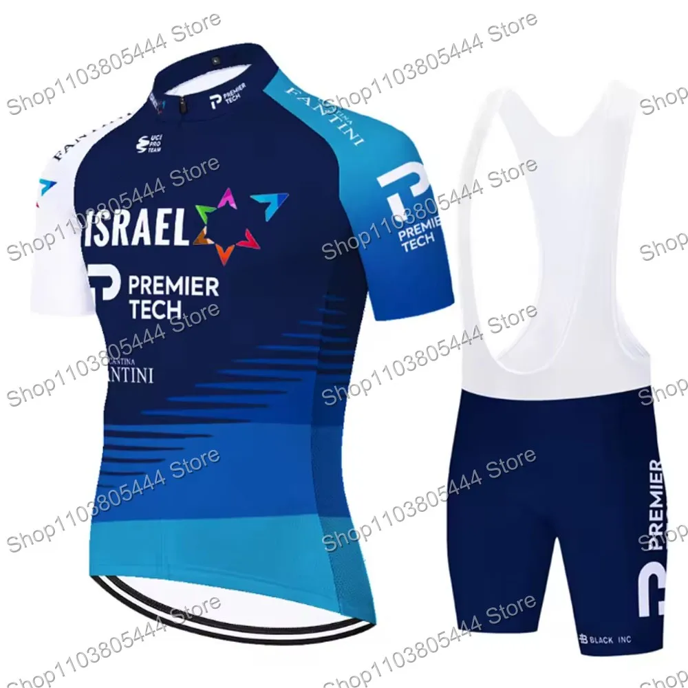 Israel Premier Tech Team Cycling Jersey Set Summer Clothing Men Road Bike Shirts Tops Suit Bicycle Bib Shorts MTB Maillot