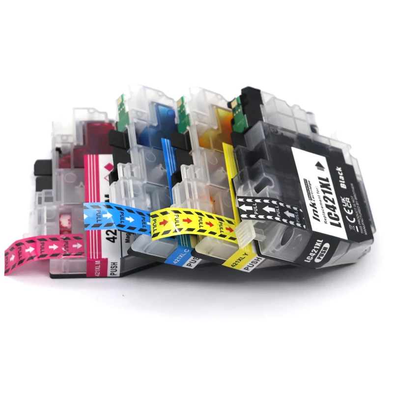Cartucho de Tinta da Impressora de Alta Capacidade Compatível para Brother Dcp-j1050dw Mfc-j1010dw Lc421xl Lc421 421xl - Imagem 3