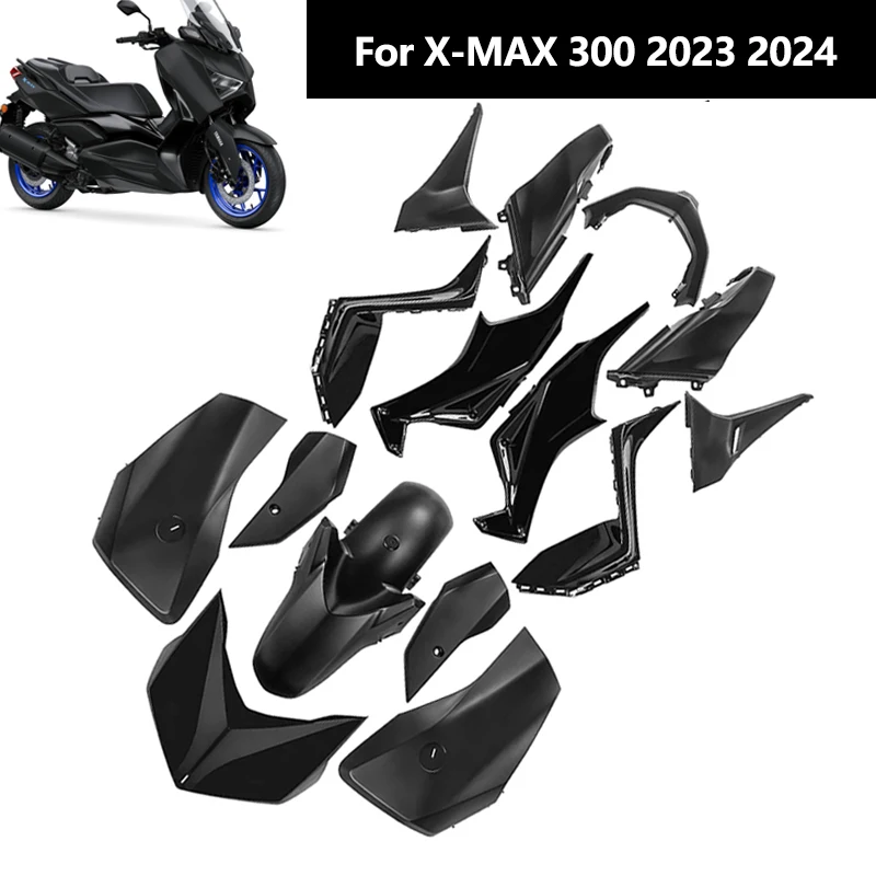Xmax Rear Left Panel Green Nowy 2024 XMAX300 owiewki Panel wtryskowy nadwozie zestaw ochraniaczy ...
