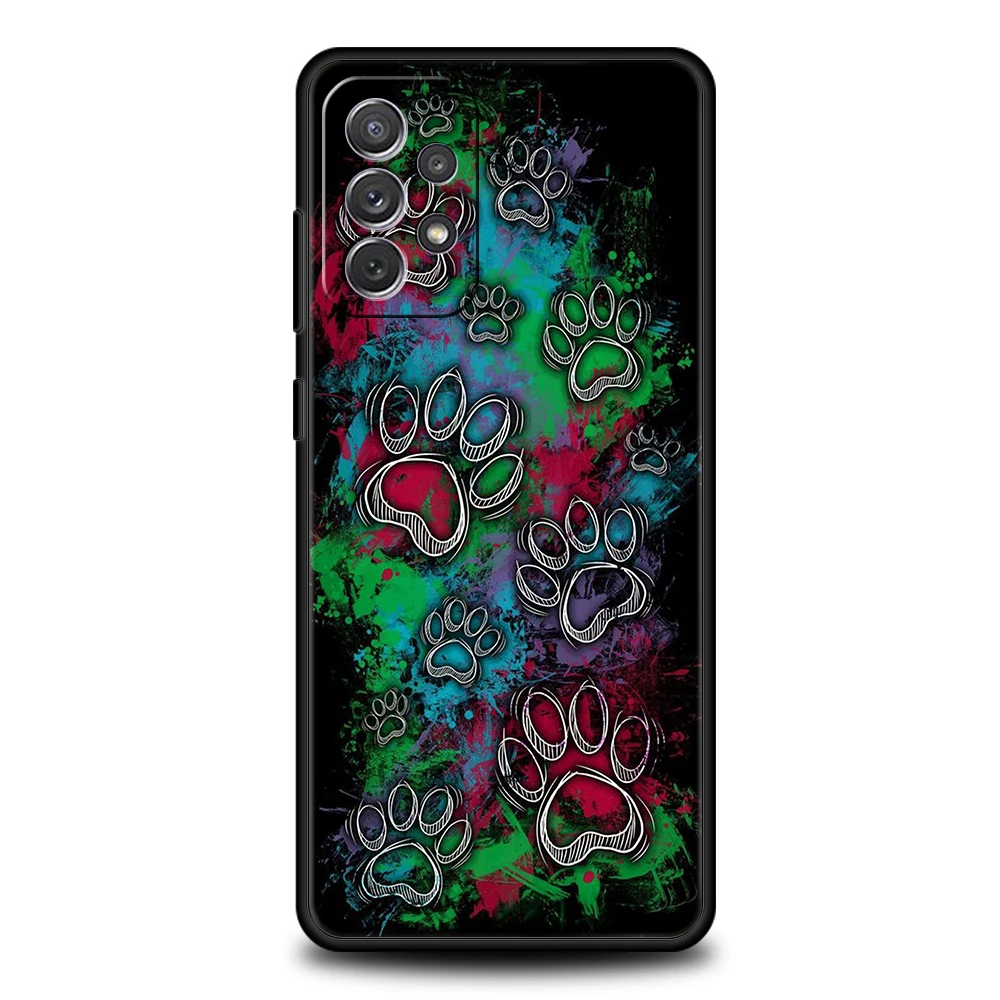 Cute Dog Paw Print Soft Shell Phone Case