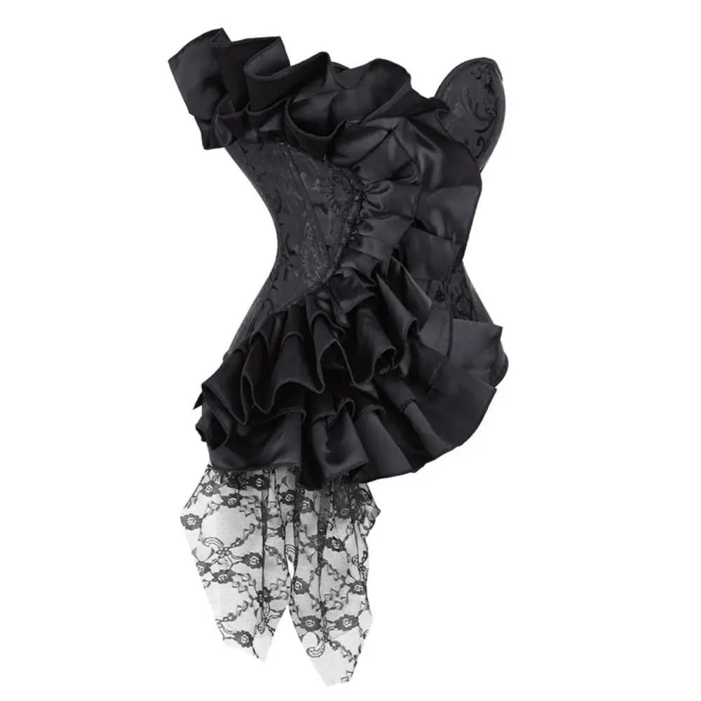 Elegant Satin Lace Fishbone Corset
