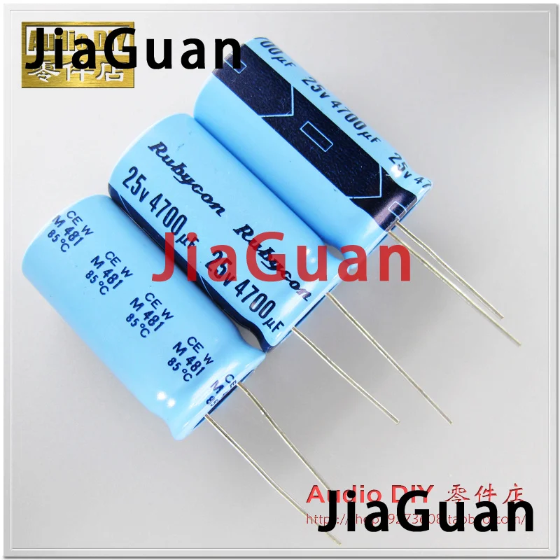 4PCS Rubycon TWSS (CEW) 4700uF/25V 18X35.5MM electrolytic capacitor 25V4700UF old sky blue