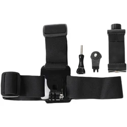 Universal POV and Vlog Head Strap with Mobile Phone Clip Holder (Black)