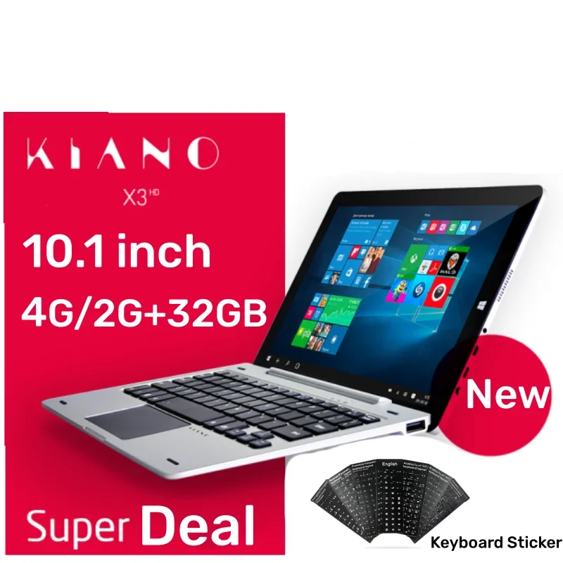 

Мини-ПК 2 в 1 планшетный ПК 10,1 ''X3 Windows 10 ОЗУ 4 ГБ/2 ГБ ОЗУ 32 ГБ 1280*800 IPS HDMI-совместимая двойная камера Подарочная док-клавиатура